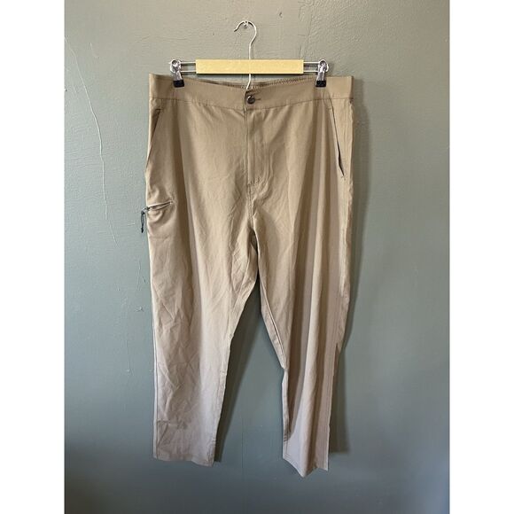 Eddie Bauer Mens Brown Outdoor Nylon Hiking Pants Chino Size XL - Picture 1 of 3